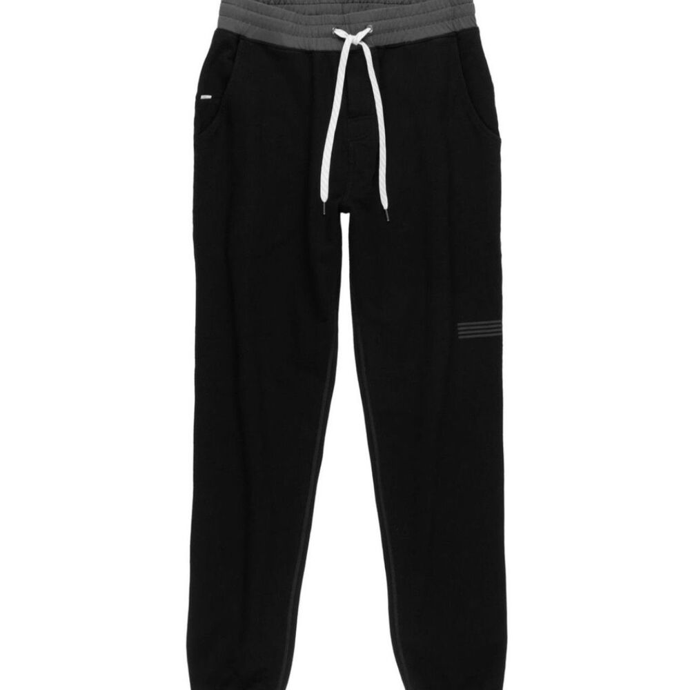 Vuori Balboa Sweat Pant Joggers Black / Gray Sz M Elastic Waist & Cuff Workout